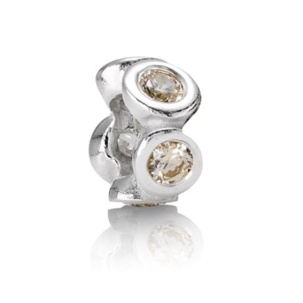 Authentic Pandora Champagne Lights Spacer Charm